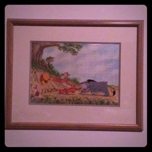 Winnie the Pooh and Friends framed portrait.